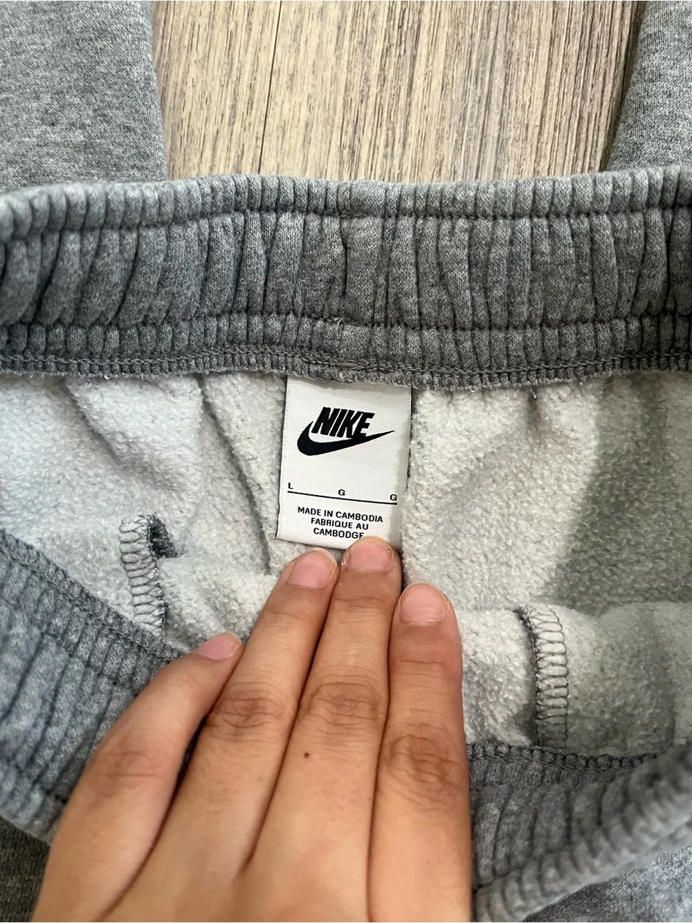 Nike Kids Grey Cargo Joggers with Drawstring